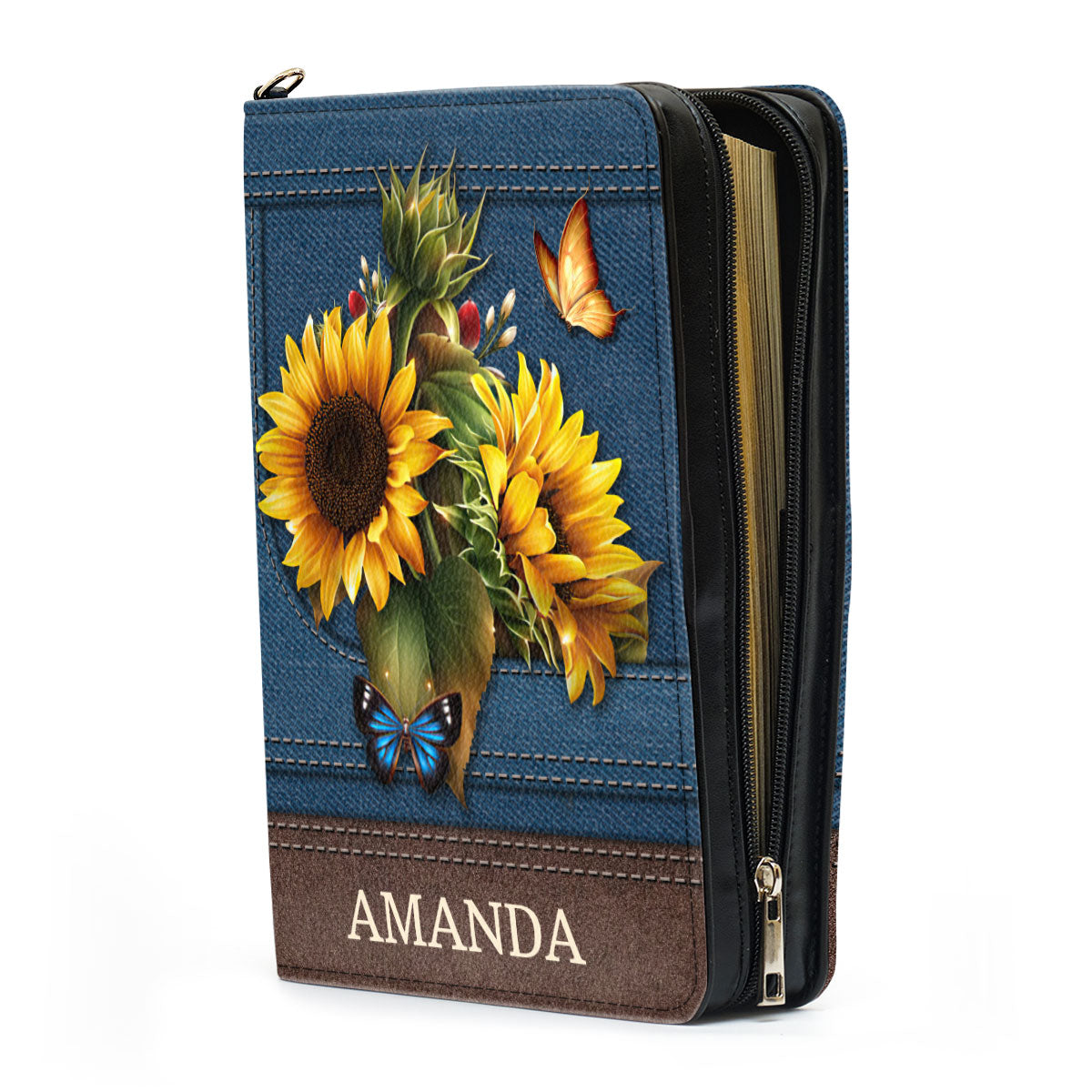 Jesuspirit Personalized Bible Cover | Gift For Church Ladies | Leather Bible Case With Name HN22