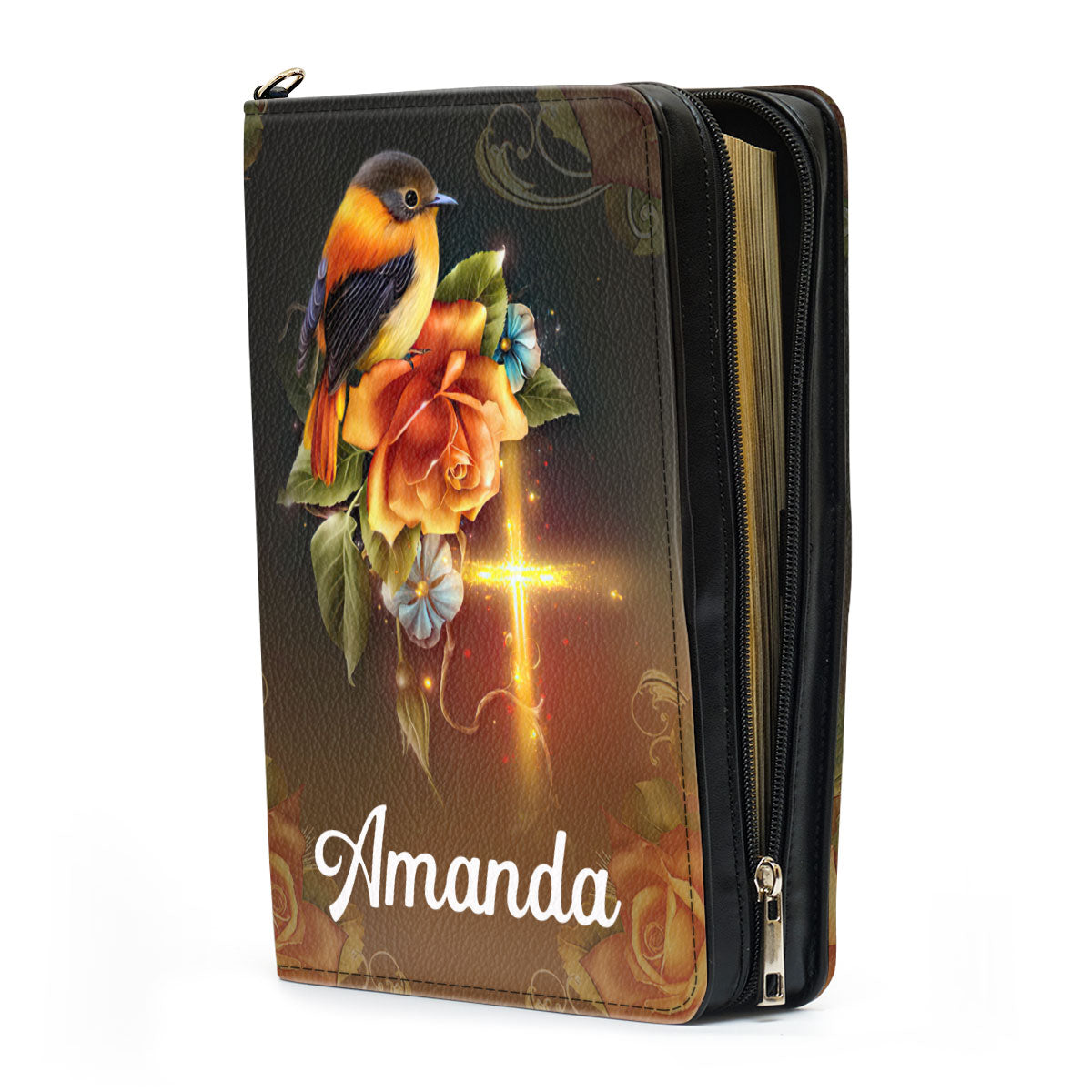 Meaningful Personalized Cross Bible Cover | Prayer Is The Key To Heaven