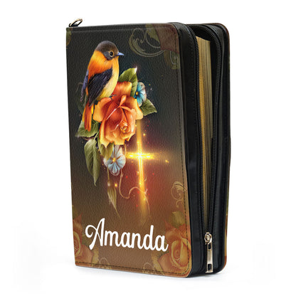 Meaningful Personalized Cross Bible Cover | Prayer Is The Key To Heaven