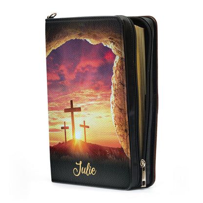 Special Personalized Bible Cover - Because He Lives, I Can Face Tomorrow NUH267