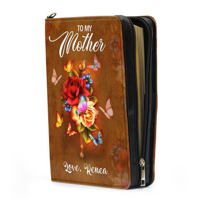 Jesuspirit Personalized Bible Cover | I've Learned Many Things From You | Rose And Butterfly | Emotional Gift For Mother NUH268C