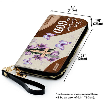 You Can Count On God - Awesome Personalized Christian Clutch Purse NUH332
