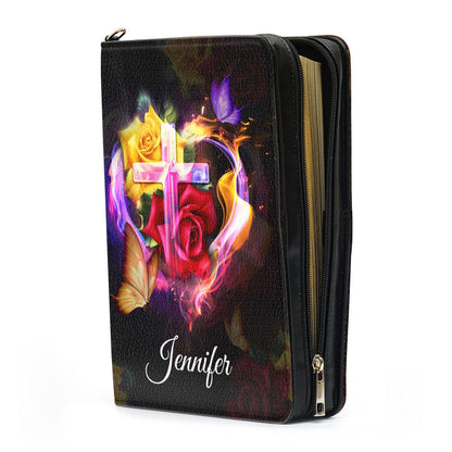 Jesuspirit Personalized Zippered Bible Cover | Walk By Faith Bible Case | Worship Members Gift Idea NUH433