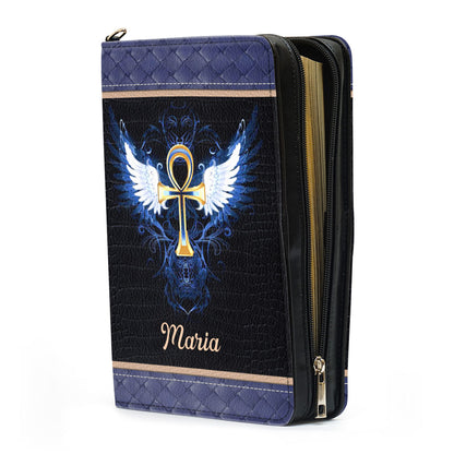 Jesuspirit | Personalized Leather Bible Cover With Handle - Religious Gift For Ladies NUH446