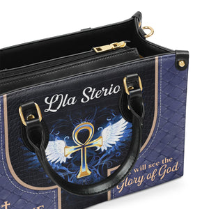 I Believe I Will See The Glory Of God - Lovely Personalized Leather Handbag NUH446