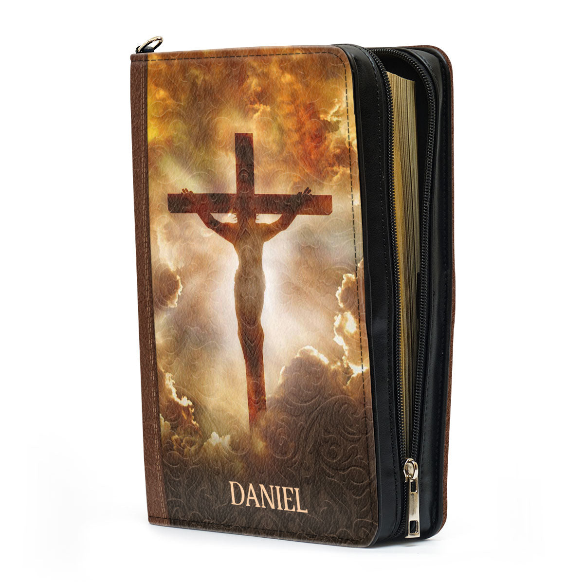 Jesuspirit Personalized Bible Cover | Best Gift For Religious Women | Leather Case With Name NUH472B