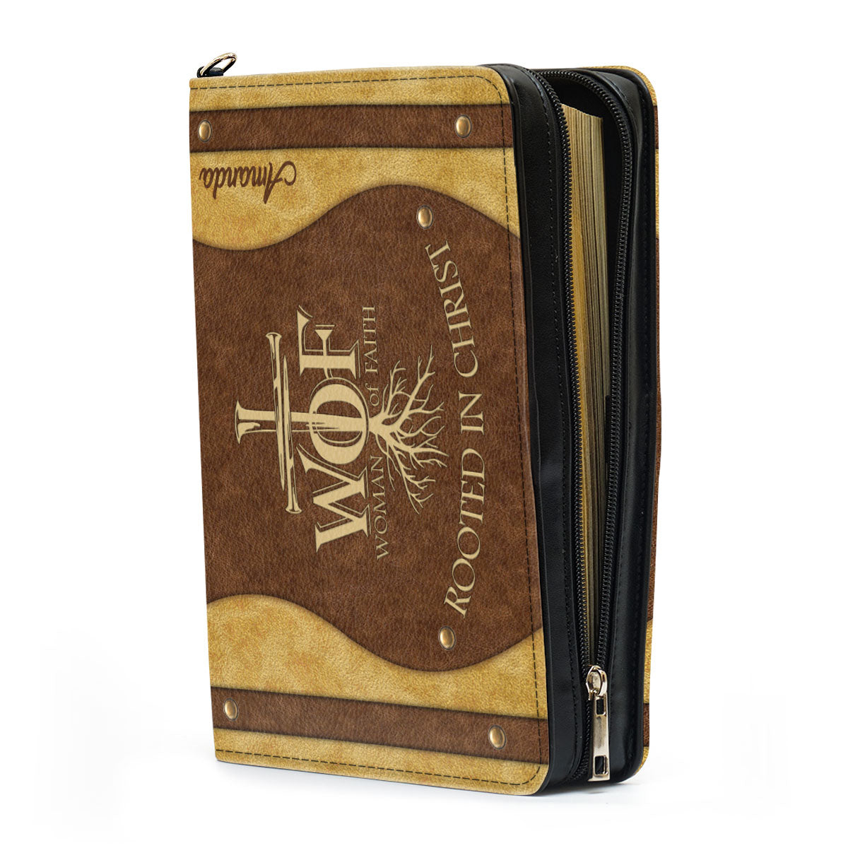 Rooted In Christ - Unique Personalized Bible Cover NUHN366