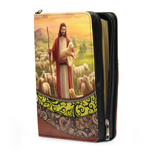 Personalized Bible Cover - The Lord Is My Shepherd, I Shall Not Want NUM301A