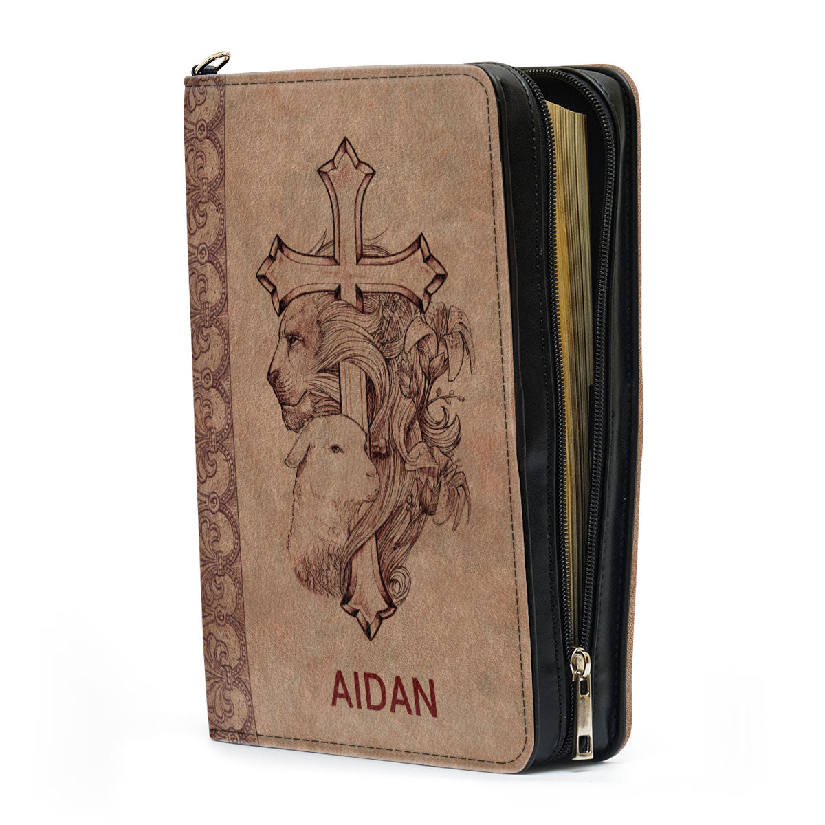 Unique Personalized Bible Cover - No Weapon Formed Against You Shall Prosper NUM394B