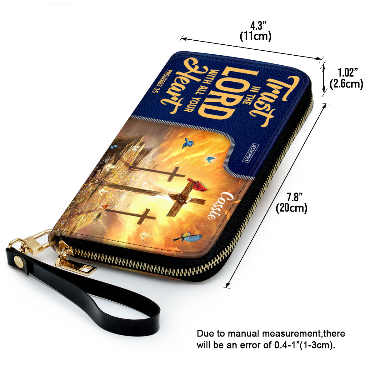 Unique Personalized Clutch Purse - Trust In The Lord With All Your Heart NUM500