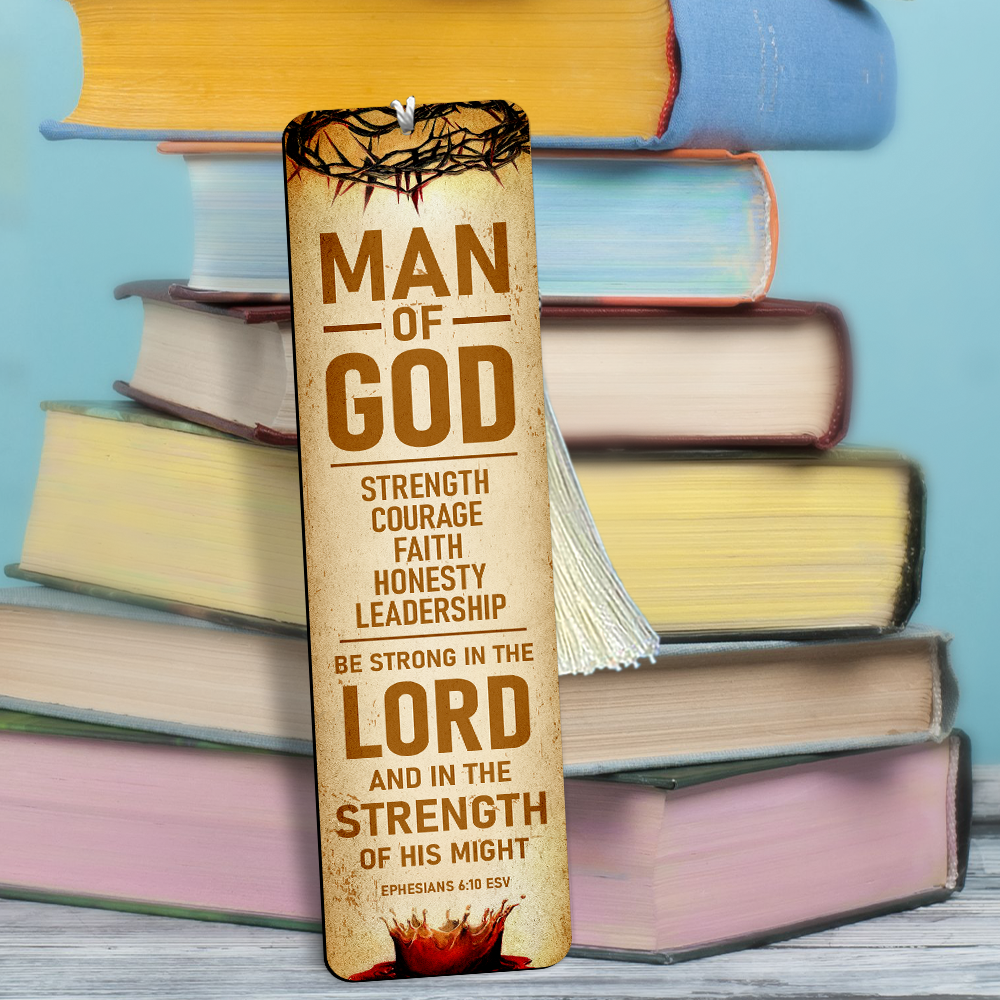 Be Strong In The Lord - Personalized Wooden Bookmarks HN32