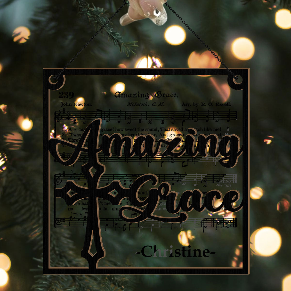 Amazing Grace | Personalized Window Hanging Suncatcher JSWHSCPT1611M