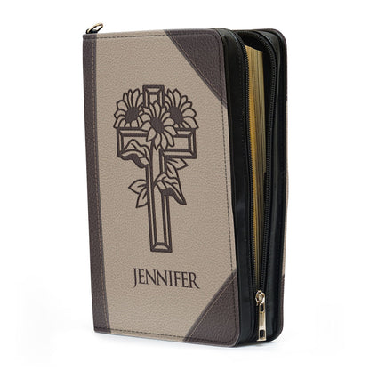 We Love Because He First Loved Us - Meaningful Personalized Bible Cover BC18