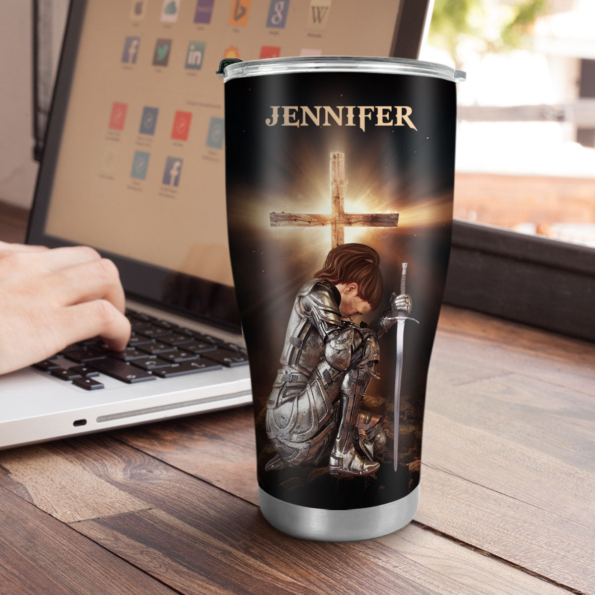 Jesuspirit | Christian Faith Gifts | Stainless Steel Tumbler | I Am The Daughter Of The King  SSTNAM1010