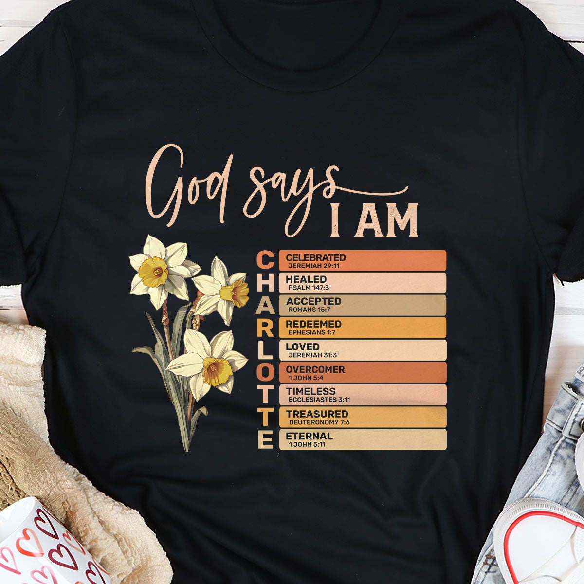 God Says I Am | Personalized Classic Unisex T-shirt