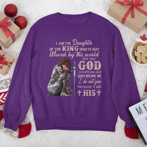 Awesome Christian Unisex Sweatshirt - I Am The Daughter Of The King 2DUSNAM1010