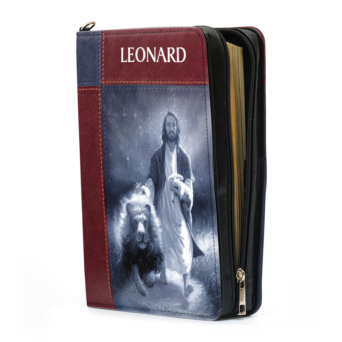 Beautiful Personalized Bible Cover - He Works All Things For The Good Of Those Who Love Him NUM315B