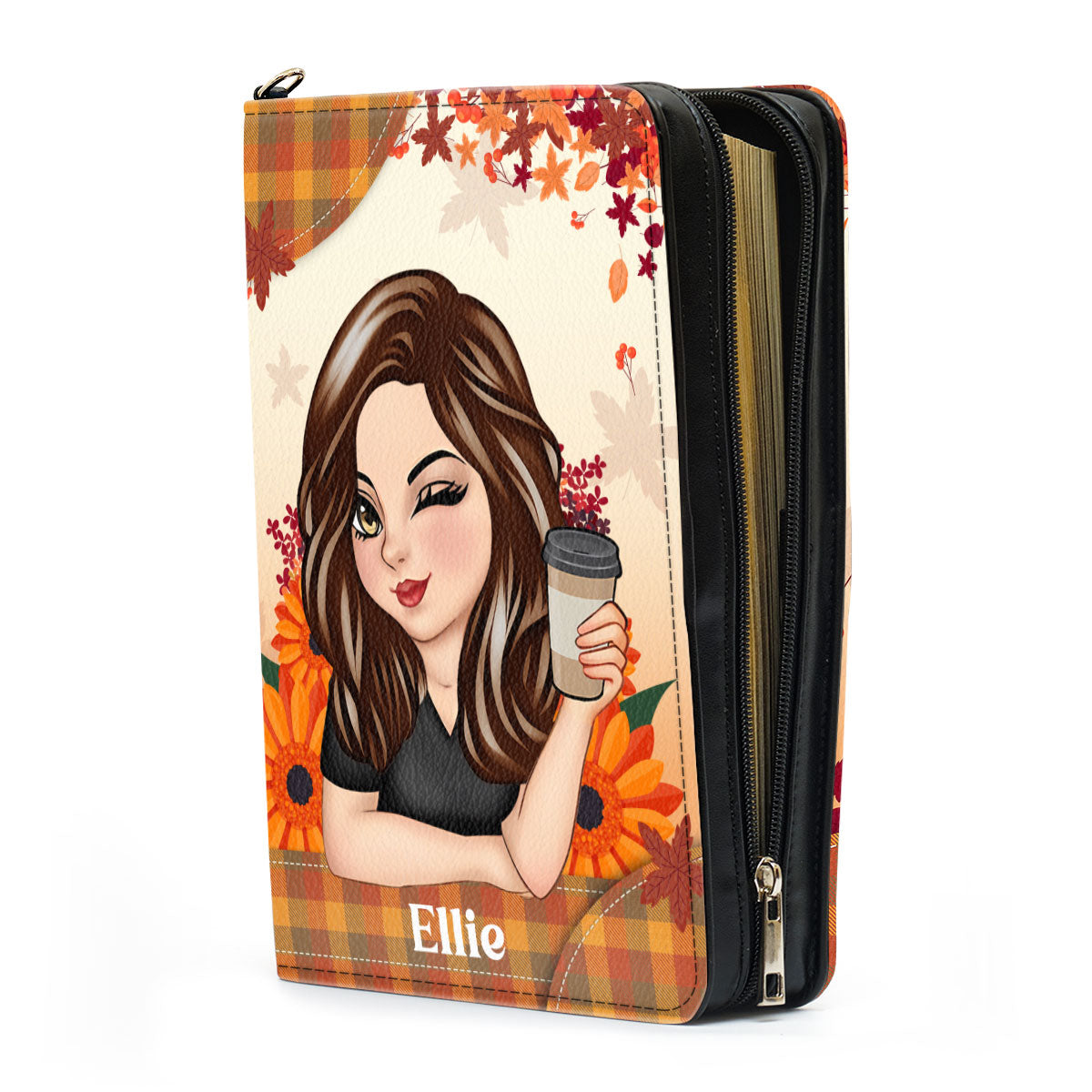 God Is Within Her She Will Not Fall | Personalized Bible Cover JSBCPT2076L