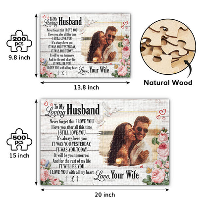 To My Loving | Personalized Rectangle Jigsaw Puzzle JSJPPT1631M