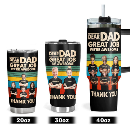 Dear Dad | Personalized Stainless Steel Tumbler JSSSTN32
