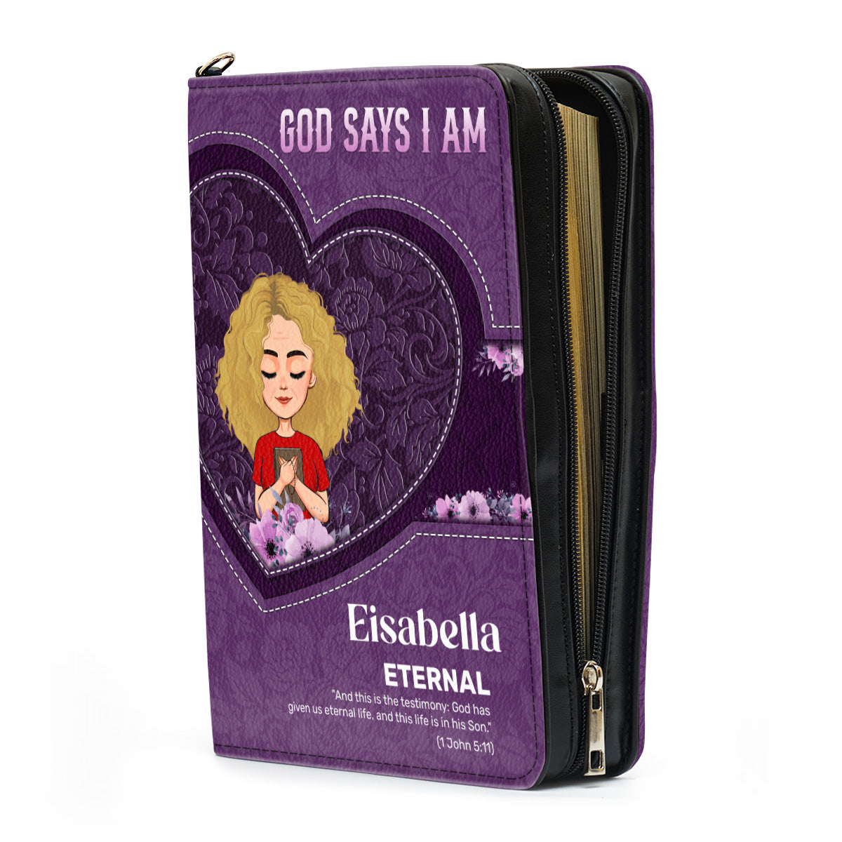 God Says I Am | Personalized Bible Cover JSBCPTN1380L