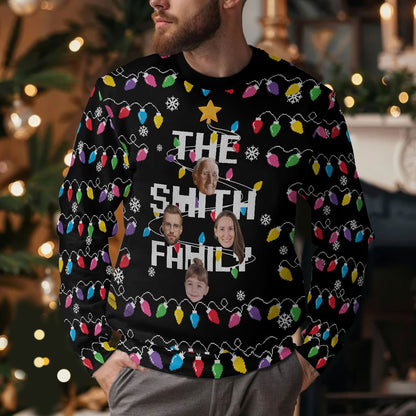 Family Merry Christmas | Personalized Wool Sweater JSWSWPHN2209TA