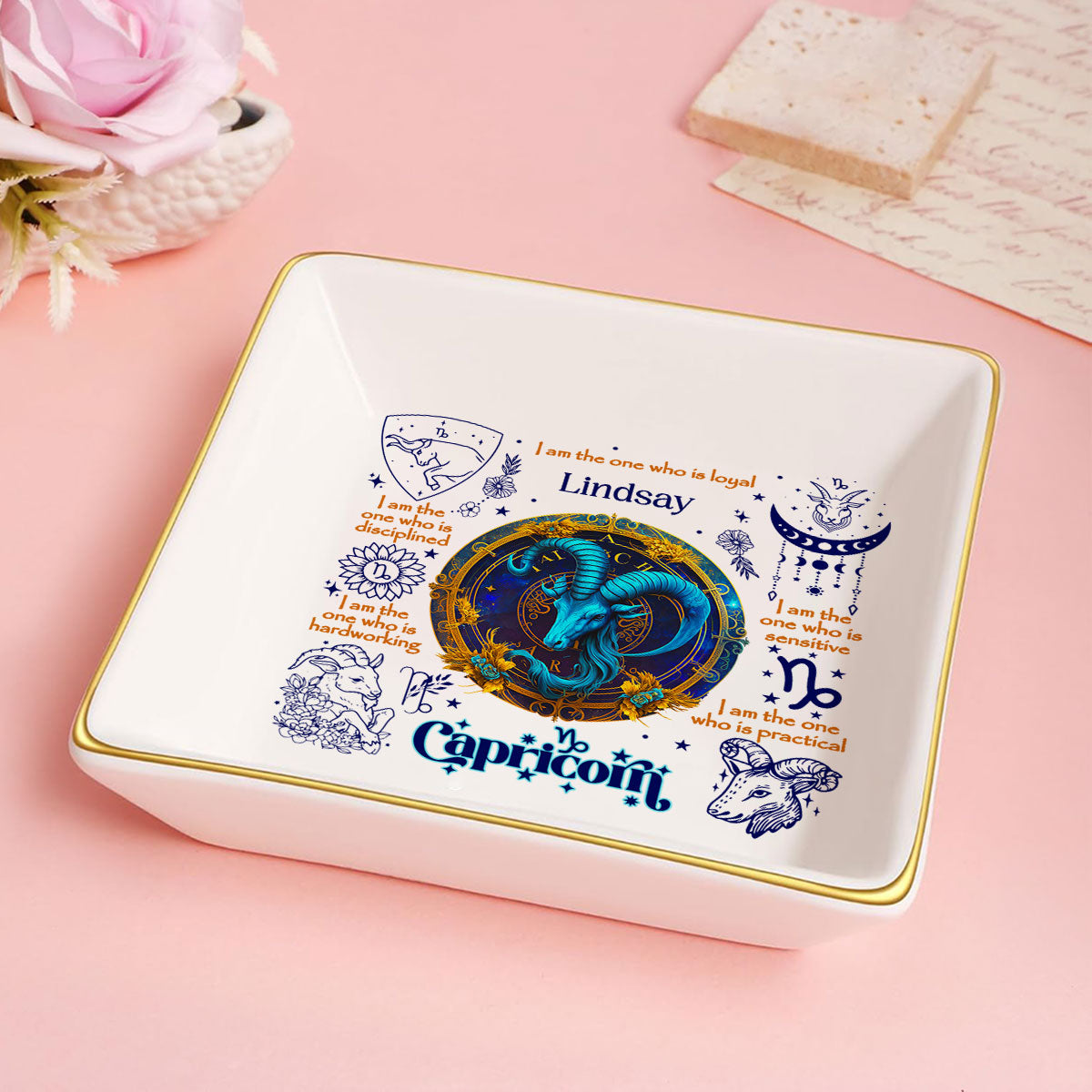 12 Zodiac Signs | Personalized Jewelry Dish JSJDPH1866M