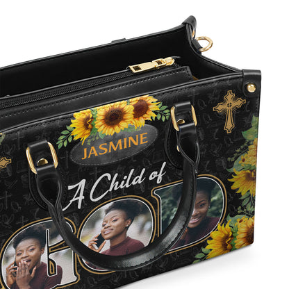 A Child Of God | Personalized Leather Handbag JSLHBPT821L