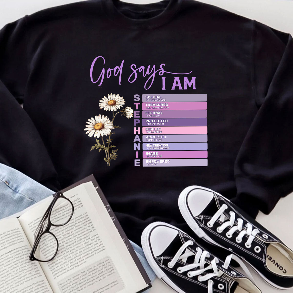 God Says I Am | Personalized Unisex Sweatshirt