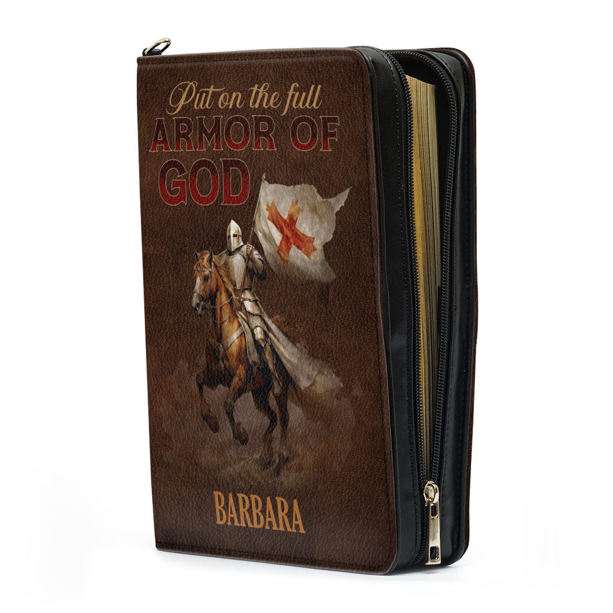 Jesuspirit | Personalized Leather Bible Cover | Armor Of God BCM769