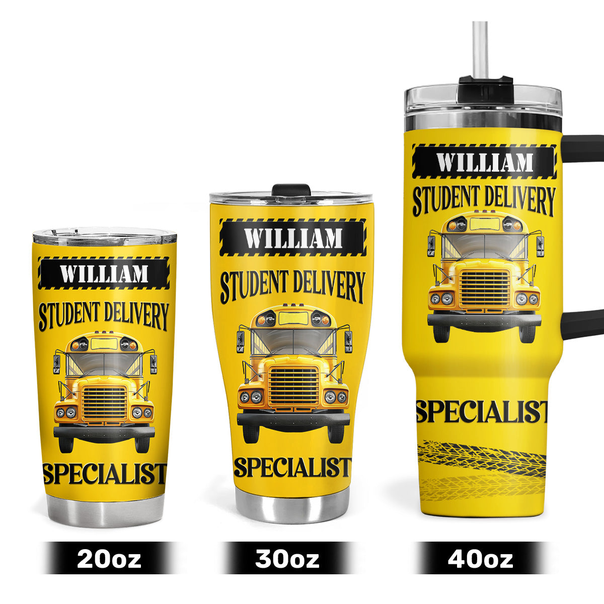 Bus Driver | Personalized Stainless Steel Tumbler JSSSTTTN831L