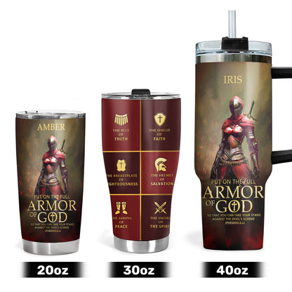 Armor Of God | Personalized Stainless Steel Tumbler JSSSTPPA1179D