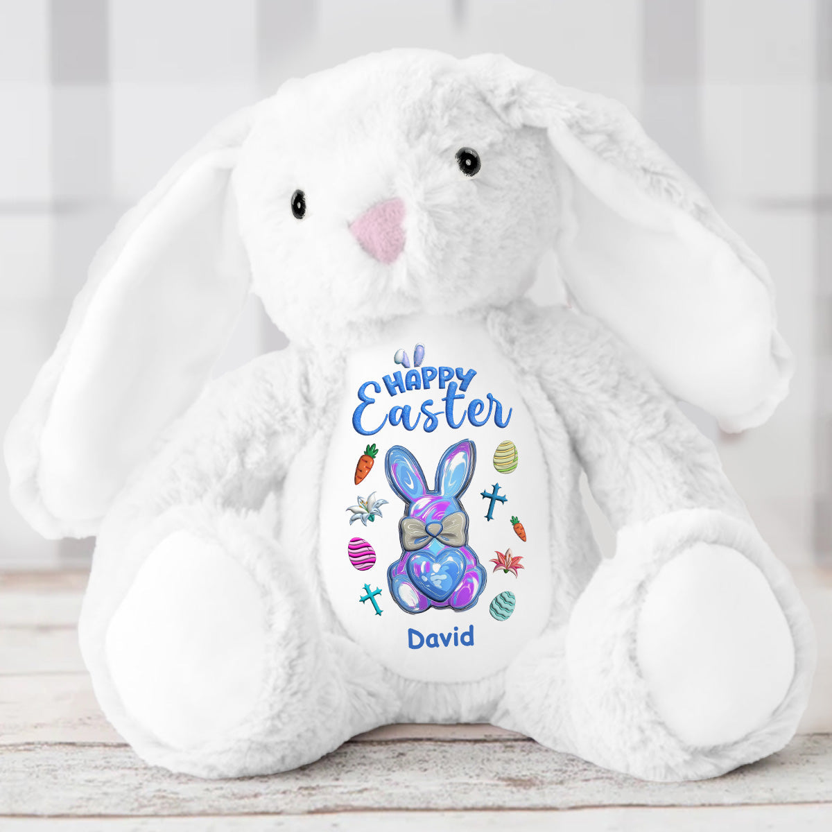 Happy Easter | Personalized Stuffed Bunny