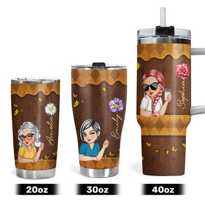 Birth Flower | Personalized Stainless Steel Tumbler JSSSTPT1421L