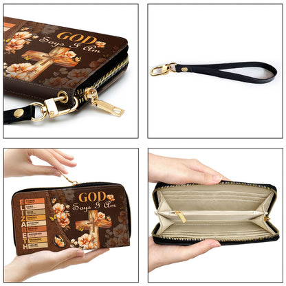 God Says I Am | Personalized Clutch Purse
