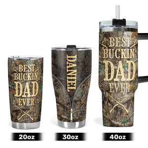 Best Buckin' Dad Ever | Personalized Stainless Steel Tumbler SSTN16