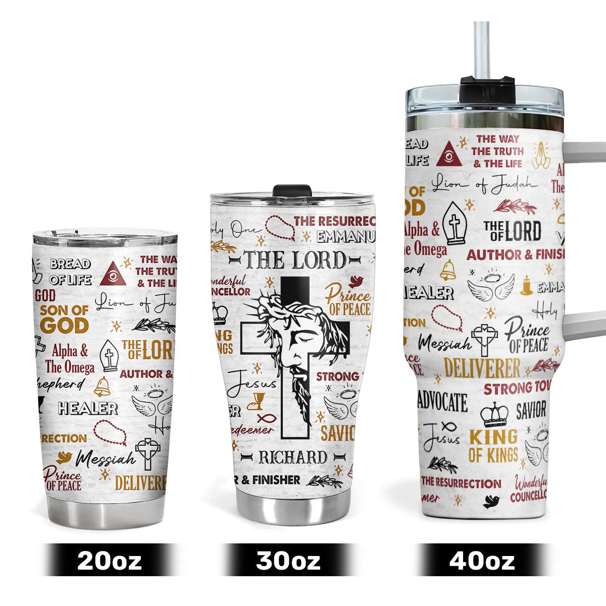 Jesus The Lord Of Lords | Personalized Stainless Steel Tumbler JSSSTPT2474D