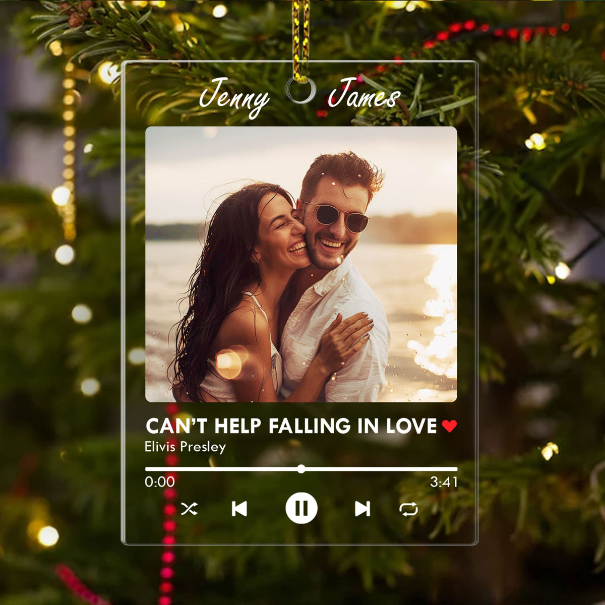 Favorite Song | Personalized 1-Side Acrylic Ornament JSACOPT1872L