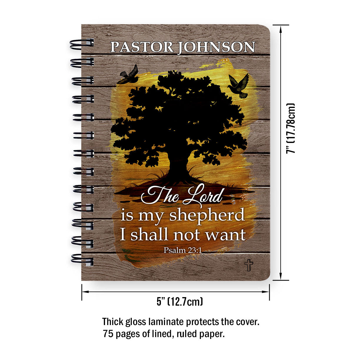 Thank You Pastor | Personalized Spiral Journal JSSJHLT1586TA