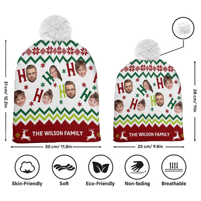 HOHOHO | Personalized Bobble Beanie Hat JSBBHPT2536M