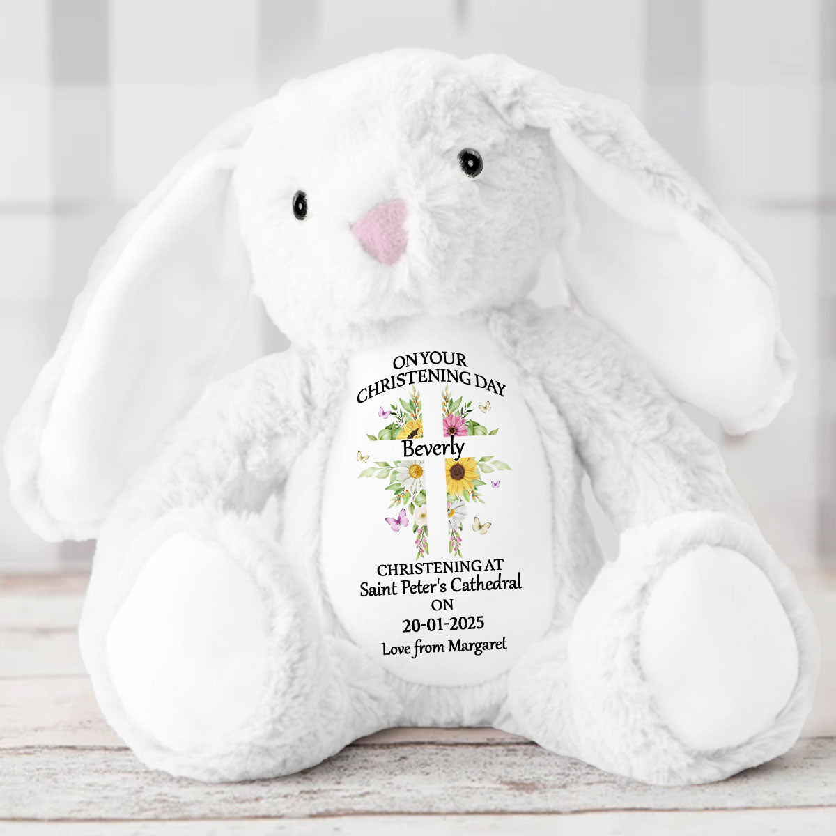 Christening | Personalized Stuffed Bunny