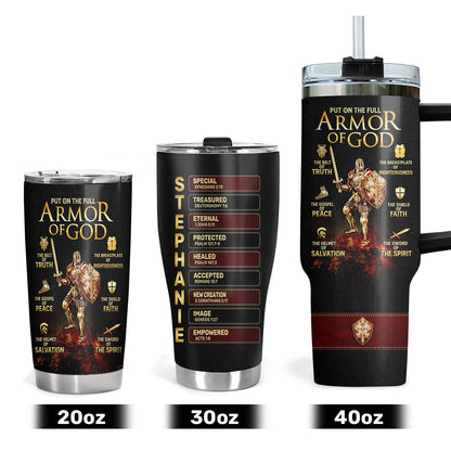 Armor Of God | Personalized Stainless Steel Tumbler