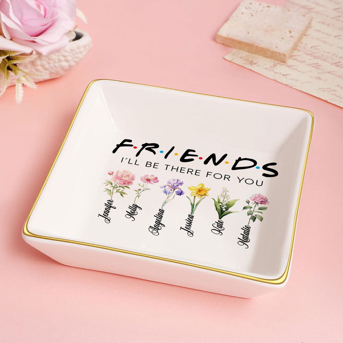 I Will Be There For You | Personalized Jewelry Dish JSJDPH2049M