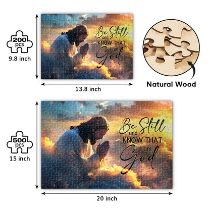 Be Still And Know That I Am God | Rectangle Jigsaw Puzzle JPHN203