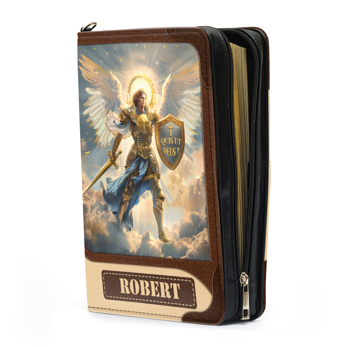 Saint Michael The Archangel | Personalized Bible Cover JSBCPTN1159L