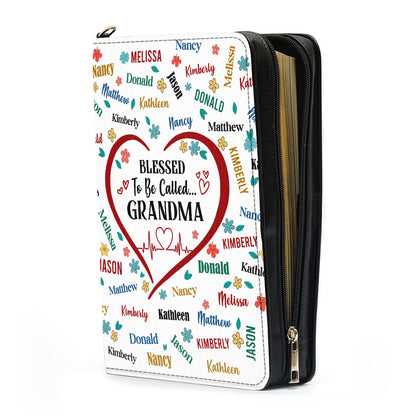 Blessed To Be Call Grandma | Personalized Bible Cover JSBCPHN2202D