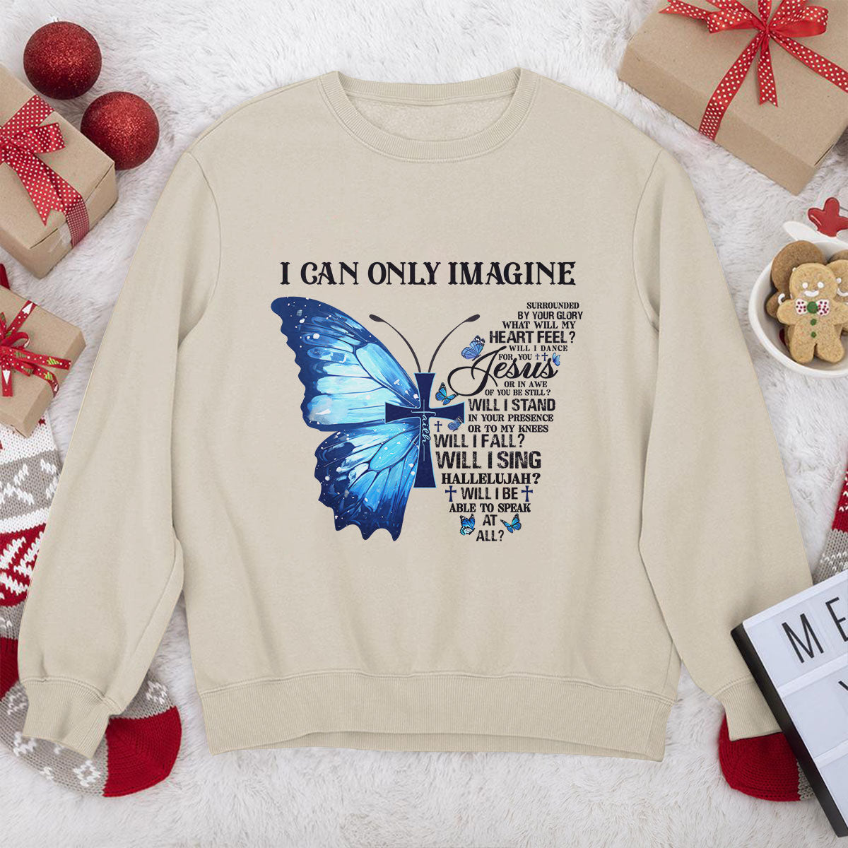 Awesome Christian Unisex Sweatshirt - I Can Only Imagine 2DUSNAM1011