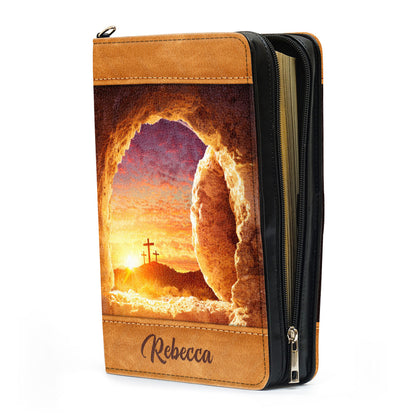 Jesuspirit Personalized Bible Cover With Zipper | Rejoice Always, Pray Without Ceasing Bible Carrying Case NUH453