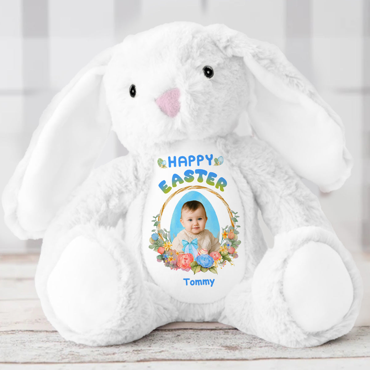 Happy Easter | Personalized Stuffed Bunny