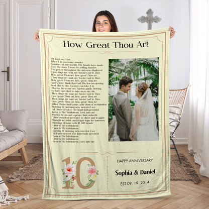 Wedding Hymns | Personalized Fleece Blanket JSFBHLTN1391TA